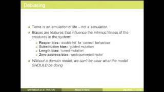 paper 67: Environmental bias forces parasitism in Tierra