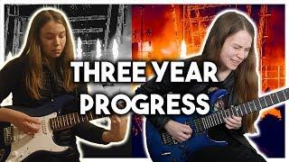 Three Years Playing the Electric Guitar - Month by Month Progress