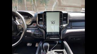 How to connect 13.6" Android 10 navigation radio for 2019 and later Dodge Ram