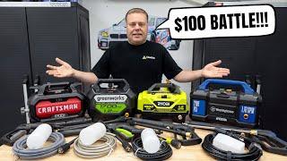 $100 Budget Pressure Washer's for Car Washing | Ryobi | Greenworks | Craftsman | Westinghouse