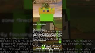 Talking to AI YouTubers in Minecraft #shorts #minecraftshorts #minecraft