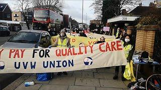 Time for £12! Sage care workers strike for a living wage