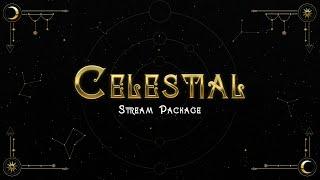 Gold Celestial Twitch Overlay Package for OBS