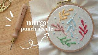 Nurge punch needle for embroidery review and demo