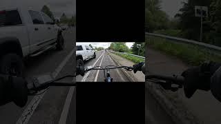 Riding In Bike Lane On A Two-Lane Busy Highway!