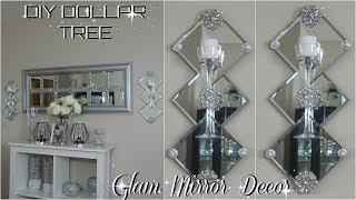 DOLLAR TREE DIY MIRROR DECOR | DIY EASY & INEXPENSIVE | GLAM HOME DECOR IDEAS 2018