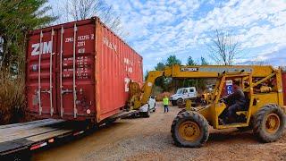 Place Shipping Containers and Shop Site Work