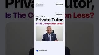 If You Are a Private Tutor, Is the Competition Less? 