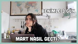 MART NASIL GEÇTİ?|  sosyal medya yönetimi nedir? kilo aldırmayan kek, okul projeleri, doğum günüVLOG