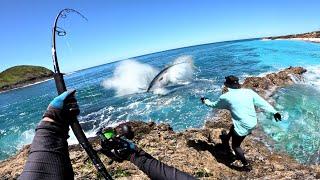 Huge Fish gets Airborne Eating Lures! (Big Fish Camping Trip)