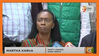 Karua officially parts ways with Raila as NARC-K exits Azimio