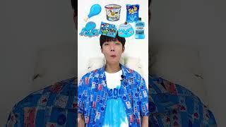 Random Blue food MUKBANG #shorts