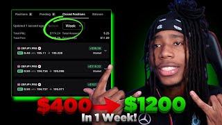 How I Flipped $490 to $1221 in 1 Week! (Live Documentary)