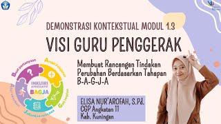 DEMONSTRASI KONTEKSTUAL MODUL 1.3 | VISI GURU PENGGERAK