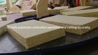 Circle Horizontal Sponge Cutting Machine For Flixible PU , Quadrate Foam Cutting Machine