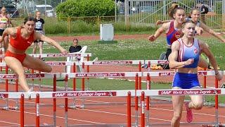 Klara Koščak (CRO) 110 m Hurdles 1st Place 13.50 Agram Meeting Zagreb 2023