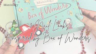  Box of Wonders Holiday Collection - 3 Holiday Inspired Nail Art | Maniology LIVE!