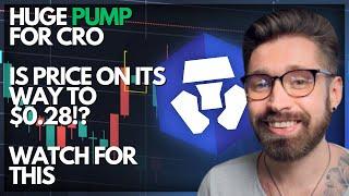 CRO PRICE PREDICTION 2024HUGE PUMP FOR CRO - PRICE ON ITS WAY TO $0.28!?WATCH FOR THISCRYPTO.COM