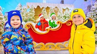 La Famiglia di Roma e Diana va in Visita da Babbo Natale