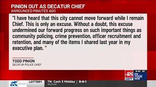 Decatur Police Chief Todd Pinion stepping down from role
