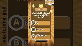 Fun Trivia Quiz!  Test Your Knowledge!