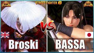 Street Fighter 6  Broski (A.K.I.)  Vs  BASSA (Mai Shiranui)  Best High Level Gameplay