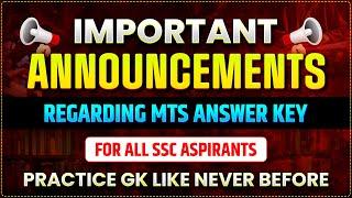 PRACTICE SSC GK LIKE NEVER BEFORE | IMPORTANT ANNOUNCEMENTS