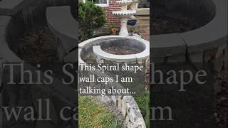 How to build different shape  Retaining wall caps #diy #diwhy