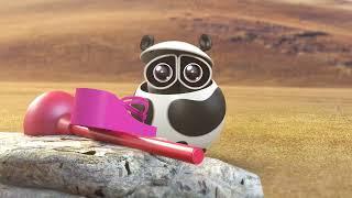 [Bamboo Panda️] Learn languages, spread love globally | Short Animation | #shorts #panda #animation