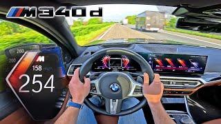 2024 BMW M340d is a 700NM DIESEL MONSTER on the GERMAN AUTOBAHN