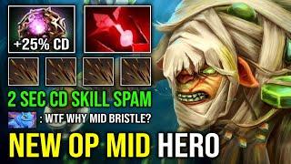 How to Solo Mid Bristleback 2 Second Skill Spam Nasal Goo 1v5 Unkillable OC Bloodstone Dota 2