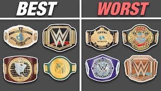 RANKING EVERY WWE CHAMPIONSHIP DESIGN FROM 1988-2019!!