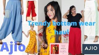 HUGE AJIO SALE TRY ON HAUL |UP TO 90 % OFF| TRENDY BOTTOM WEAR HAUL |KAVINDRA|