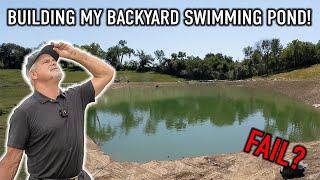 Building My Backyard Pond Build Has Been a DISASTER! (Pond Recap So Far…)