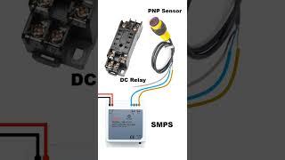 PNP Sensor Connection with Relay #cncelectric