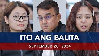 UNTV: Ito Ang Balita | September 20, 2024