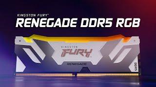 超頻速度 8400MT/s DDR5 RGB 記憶體 – 金士頓 FURY Renegade DDR5 RGB CUDIMM