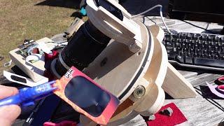 Solar panning camera build and eclipse shenanigans