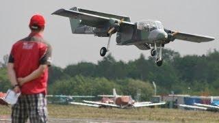 GIANT 38% SCALE OV -10 BRONCO STEVE HOLLAND AT BLACKBUSHE RC MODEL AIRSHOW - 2014