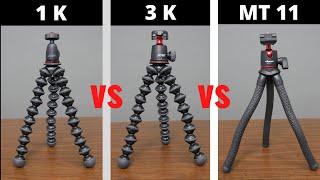 Joby Gorillapod or Ulanzi Camera Stand?  1K, 3K, & MT-11- Review and Comparison