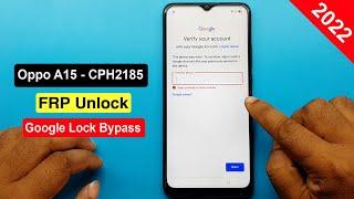 Oppo A15 FRP Unlock | Oppo A15 [ CPH2185 ] Google Account Remove |  Oppo A15 FRP Latest Security ||