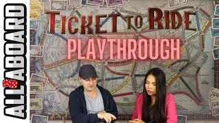 TICKET TO RIDE | Board Game | 2-Player Playthrough | Becoming Railroad Tycoons