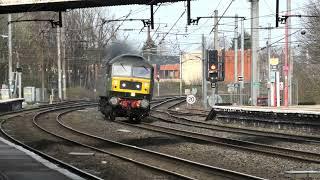 LSL class 47 D1924 runs light through Lancaster