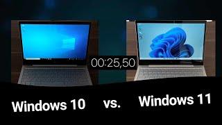 Windows 10 vs. Windows 11 - Boot Time Comparison