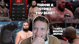 LUCAS TRACY dies laughing watching Shamil Gaziev Get beat up till exhaustion