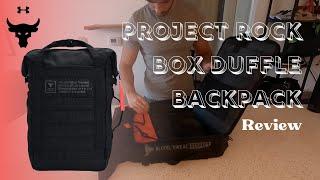 Project Rock Box Duffle Backpack Review | BoundlessFlux