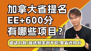 加拿大快速通道和省提名的关系！如何加600分！