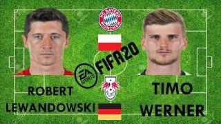 Timo Werner vs Robert Lewandowski - FIFA 20 comparison