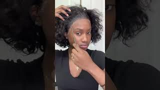 short curly bob wig install#aligracehair #hairstyle #lacewigs #curlybobwig #hairstyle #fyp