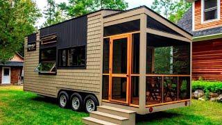 The Coziest 2018 Tiny House on Wheels with Screened in Porch